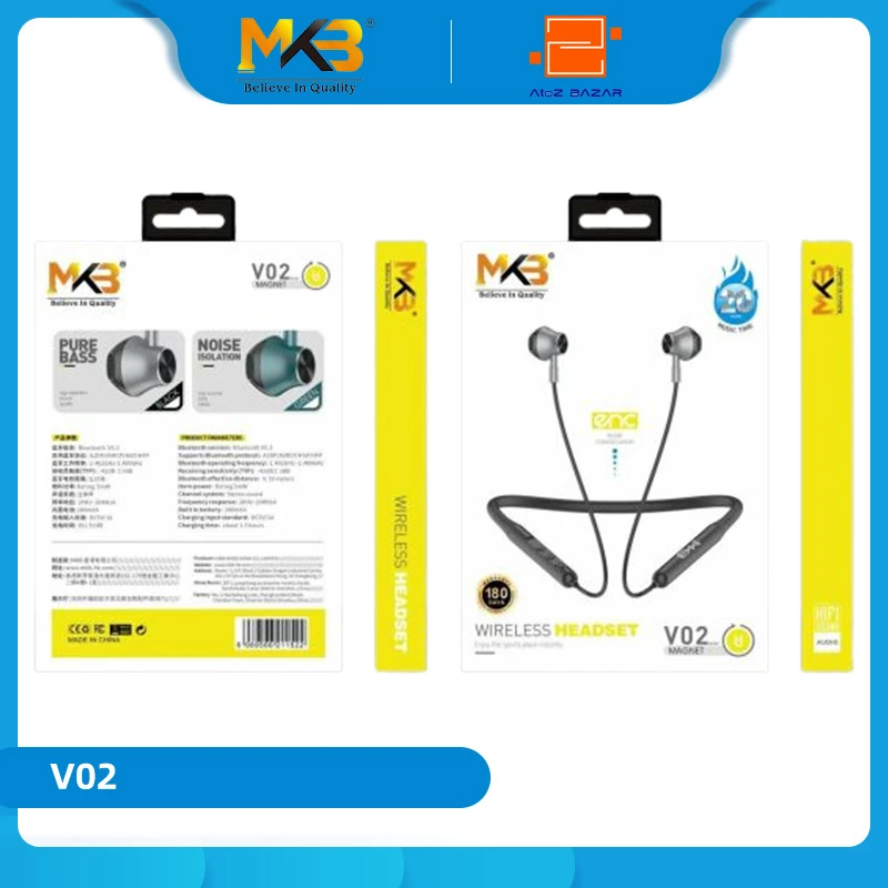 MKB V02 Magnetic ENC Neckband - Image 3