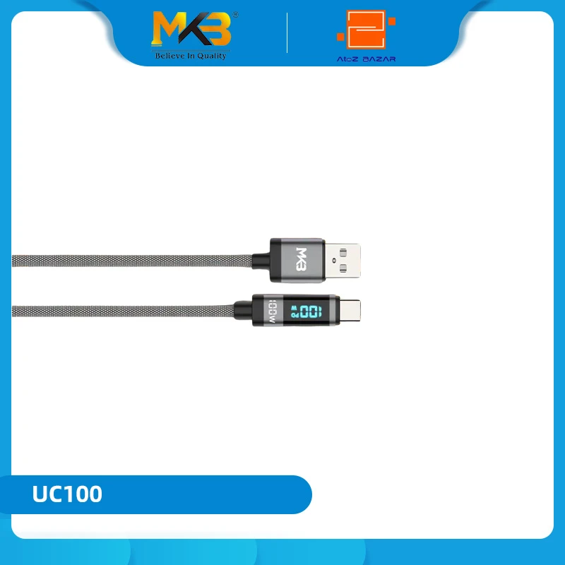 MKB UC100 Braided 100W PD3.1 Data And Charging Cable - Image 4