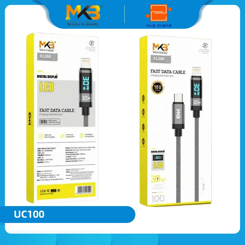 MKB UC100 Braided 100W PD3.1 Data And Charging Cable - Image 5