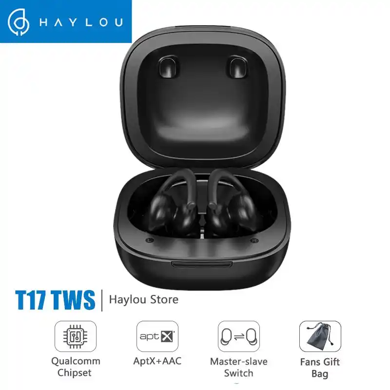 Haylou TWS T17 Sports Bluetooth Earphone – Black