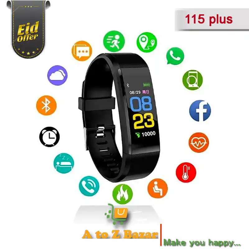 115 PLUS Bluetooth Bracelet Smart Watch for Android and IOS