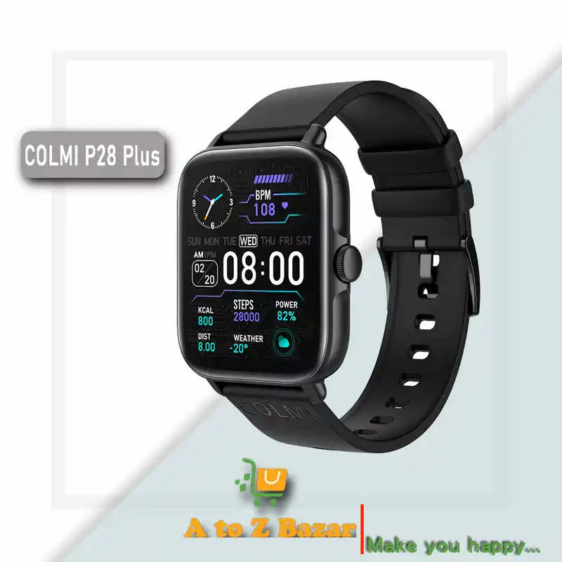 COLMI P28 PLUS Smartwatch Monitor Fitness Bluetooth Smart Watch Large Screen Men Women