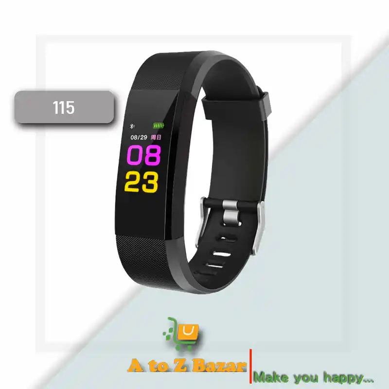 115   Smart Watch Fashion Bluetooth-compatible Sport Watch 115 Smart Bracelet Sleep Monitor Touch Button Waterproof Smartwatch