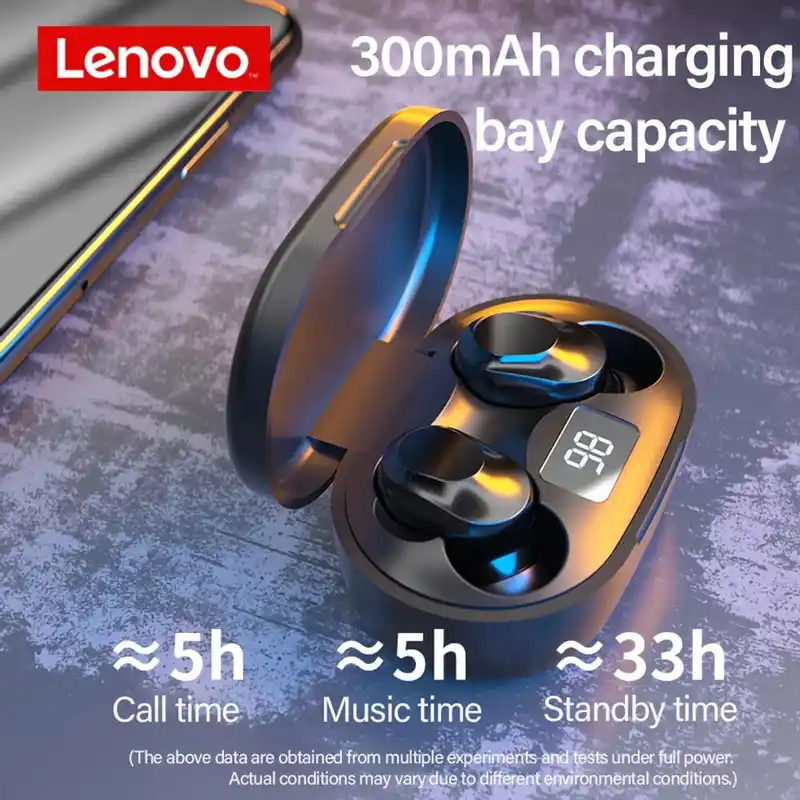 Lenovo XT91 TWS Earbuds Wireless Bluetooth Headphones 5.0 AI Control Gaming Headset Stereo Sport bass With Mic Noise Reduction