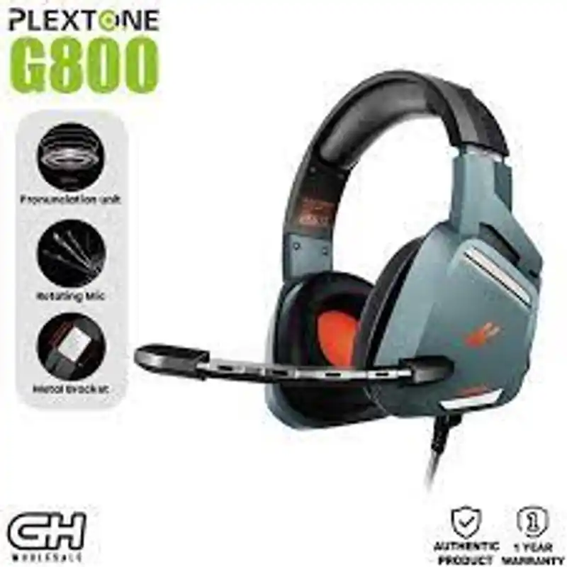 PLEXTONE G800 EXTRA BASS 3.5mm Audio jack Gaming Earphones Stereo Gamer Headphones with mic for Smartphone PC