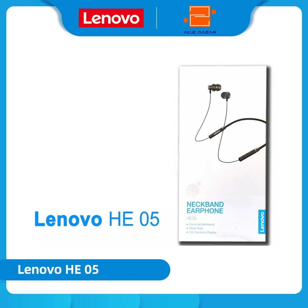 Lenovo HE05 Bluetooth Wireless Headphone - Image 4