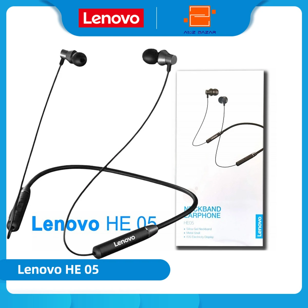 Lenovo HE05 Bluetooth Wireless Headphone - Image 8