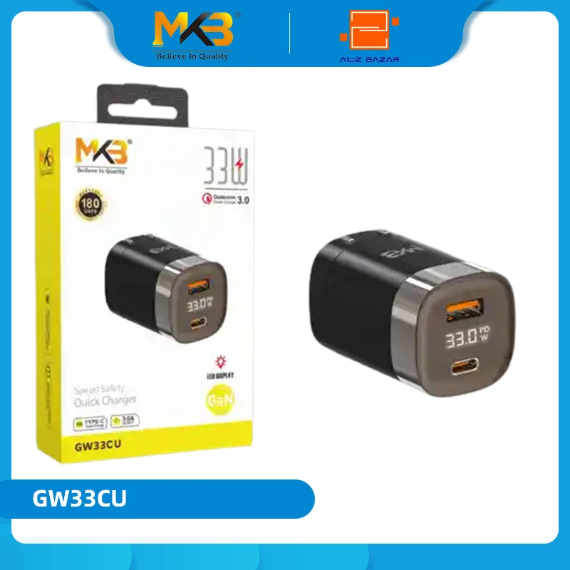 MKB GW33CU 33W LED DISPLAY Quick Charger Adapter - Image 5