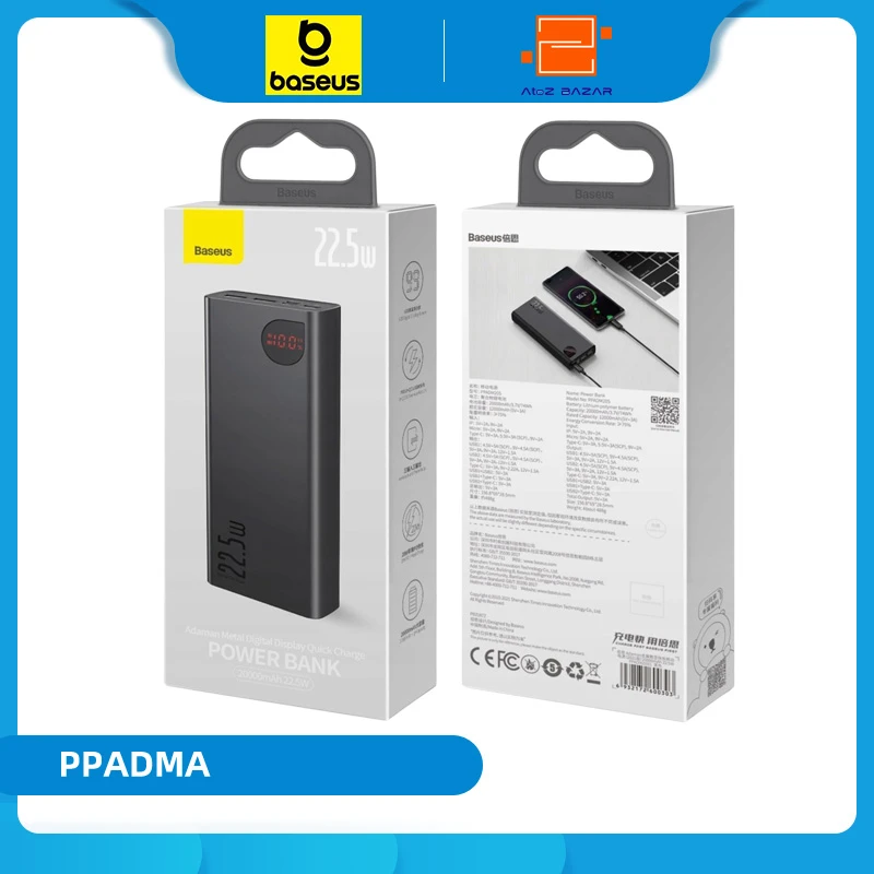 Baseus Adaman Power Bank 20000mAh 22.5w PD