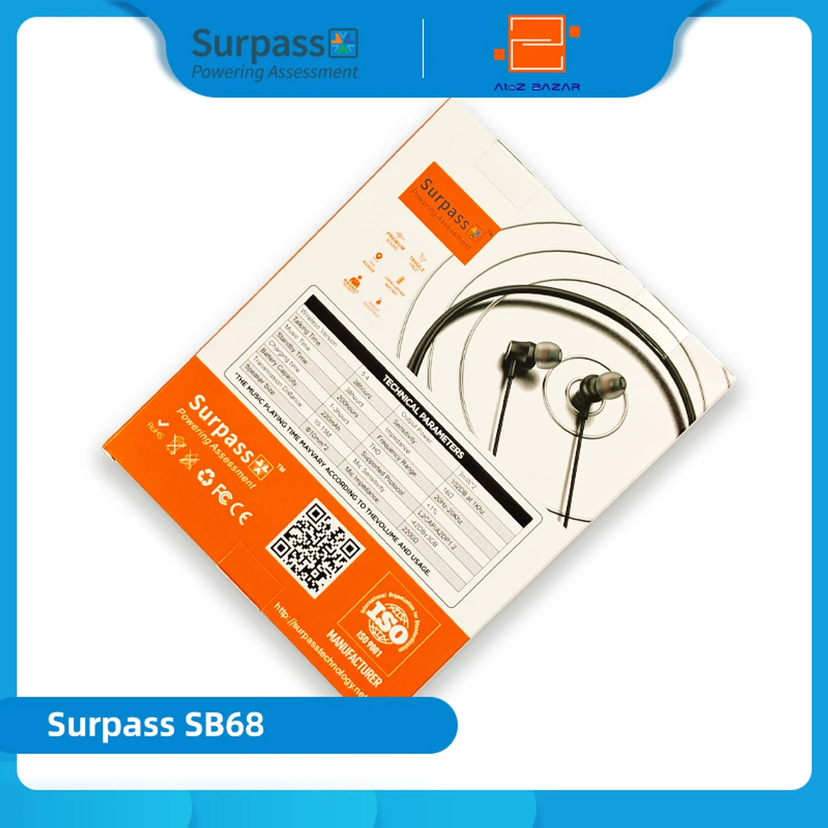 Surpass SB68 Neckband Headphone - Image 3