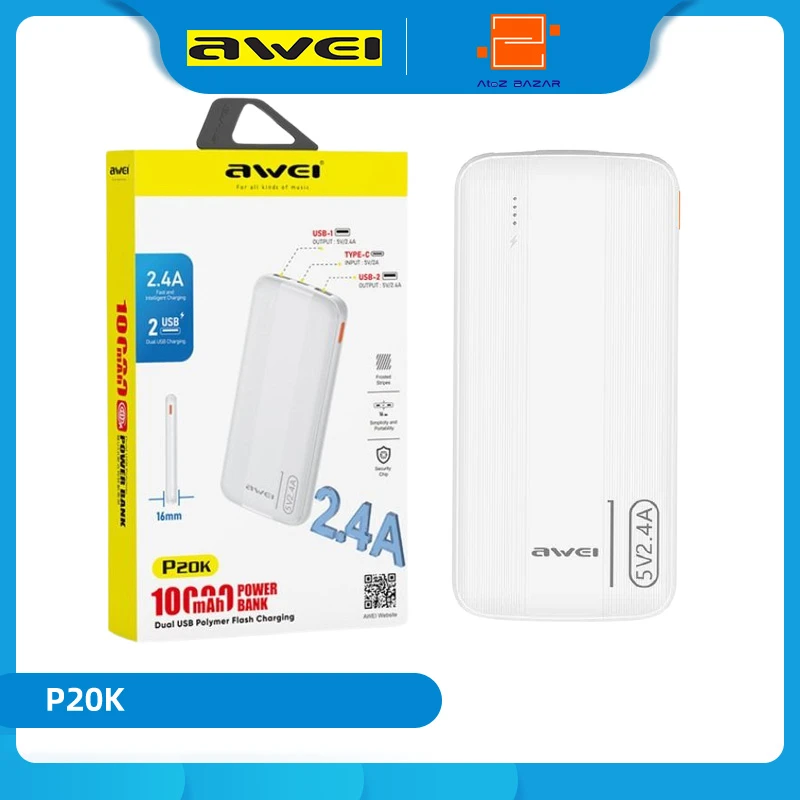 Awei P20K 10000mah Power Bank - Image 8