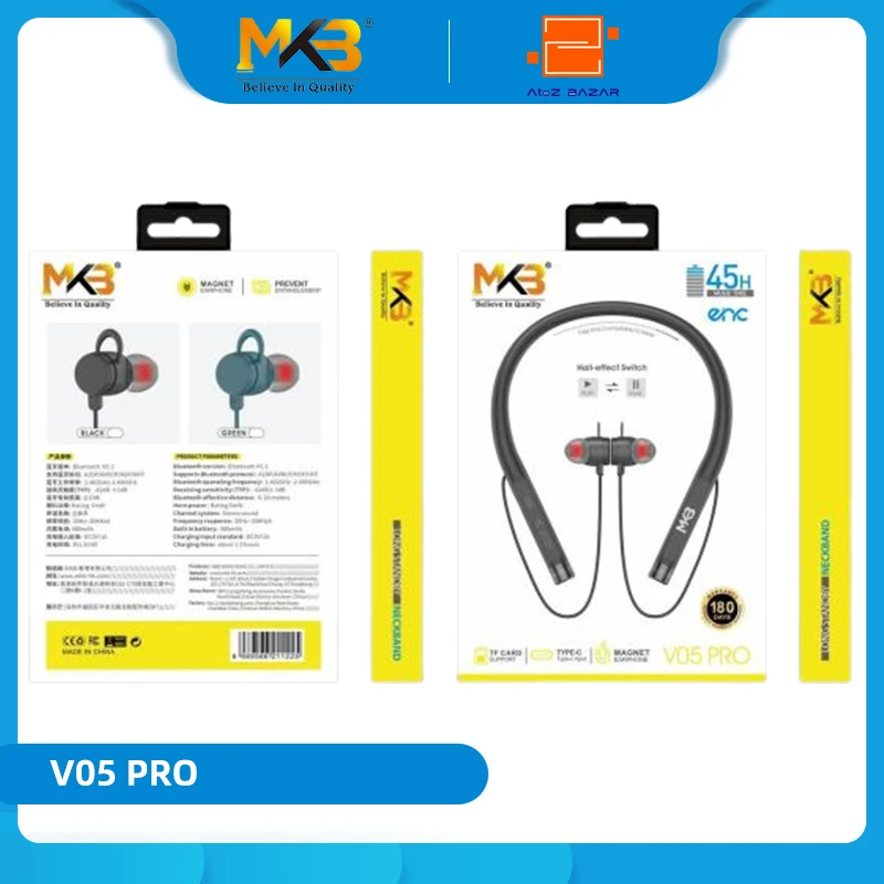 MKB V05 Pro Magnetic ENC Neckband - Image 4