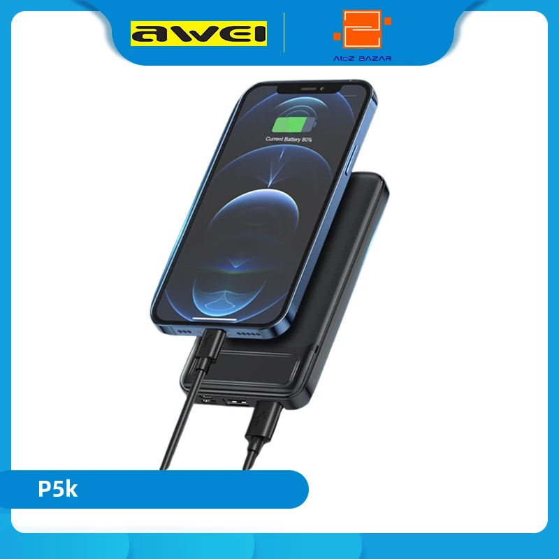 Awei P5k 10000mAh PD Fast Charge Power Bank - Image 10