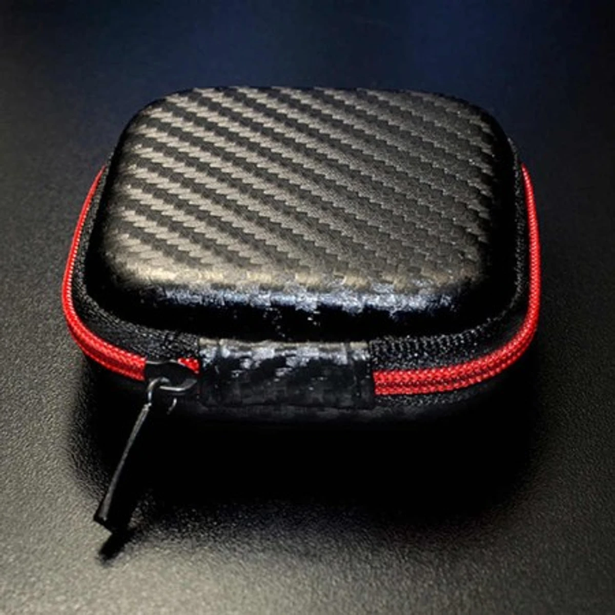 QKZ Premium Earphone Case Fiber Zipper Headphone Earphone Earbuds Hard Case Storage Carrying Pouch Bag Memory Card Box Portable Earphone Bag