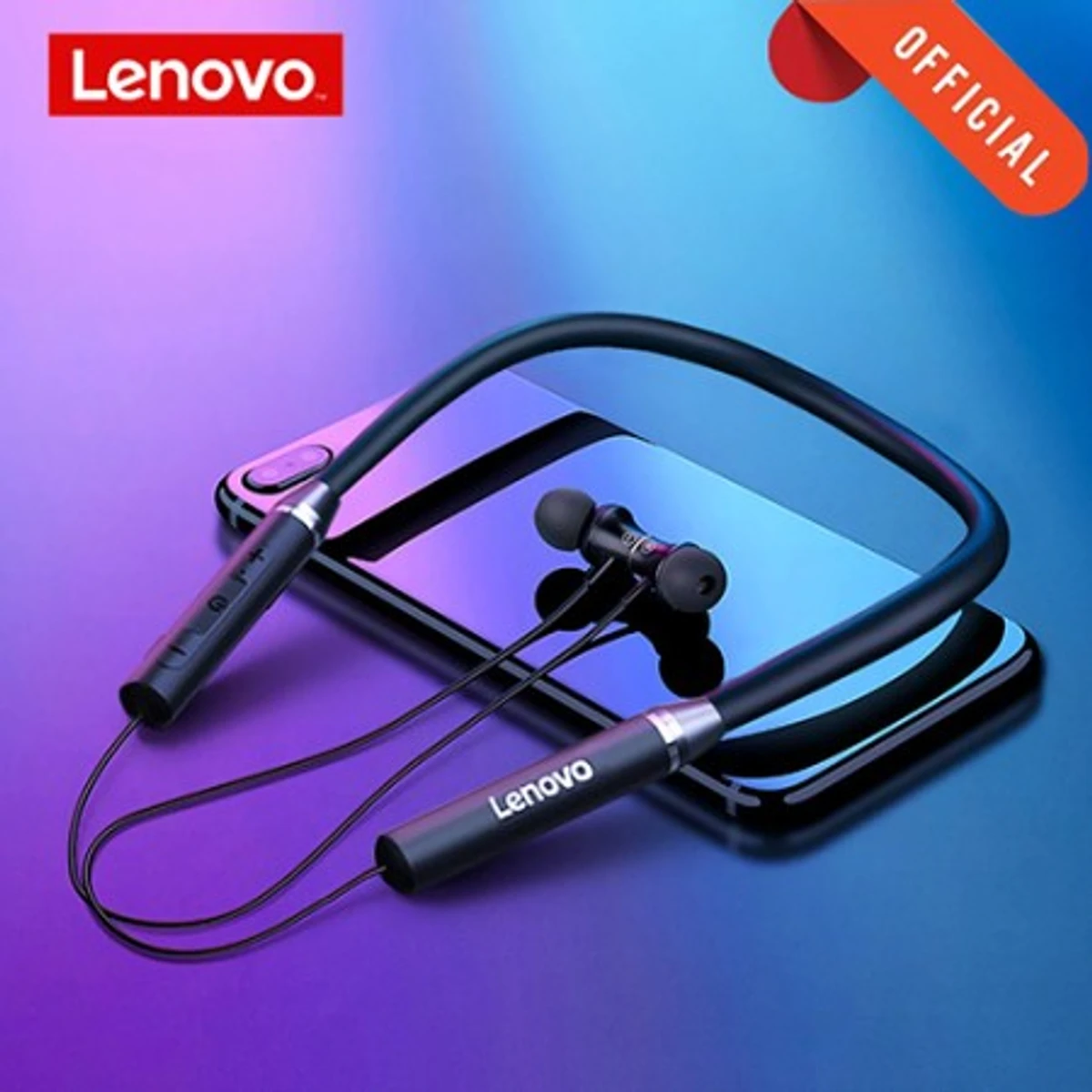 Lenovo HE05 Bluetooth Wireless Neckband Headphones