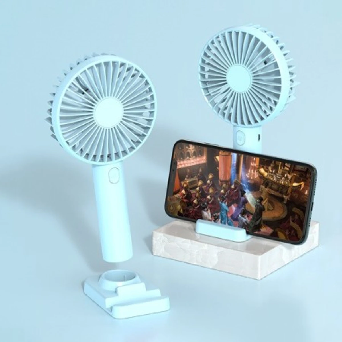 USB charging mini handheld fan convenient ultra-quiet fan high-quality portable student office cute small cooling fan