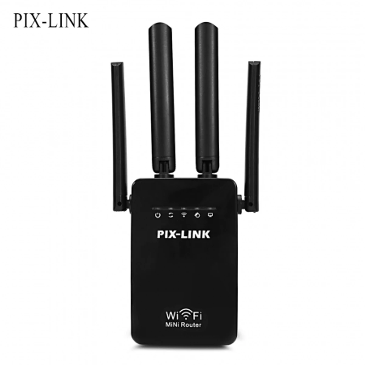 PIXLINK Mini WiFi Repeater / Router / Access Point Wi-Fi Range Extender with 4 External Antennas WPS Protection EU/US/UK/AU Plug