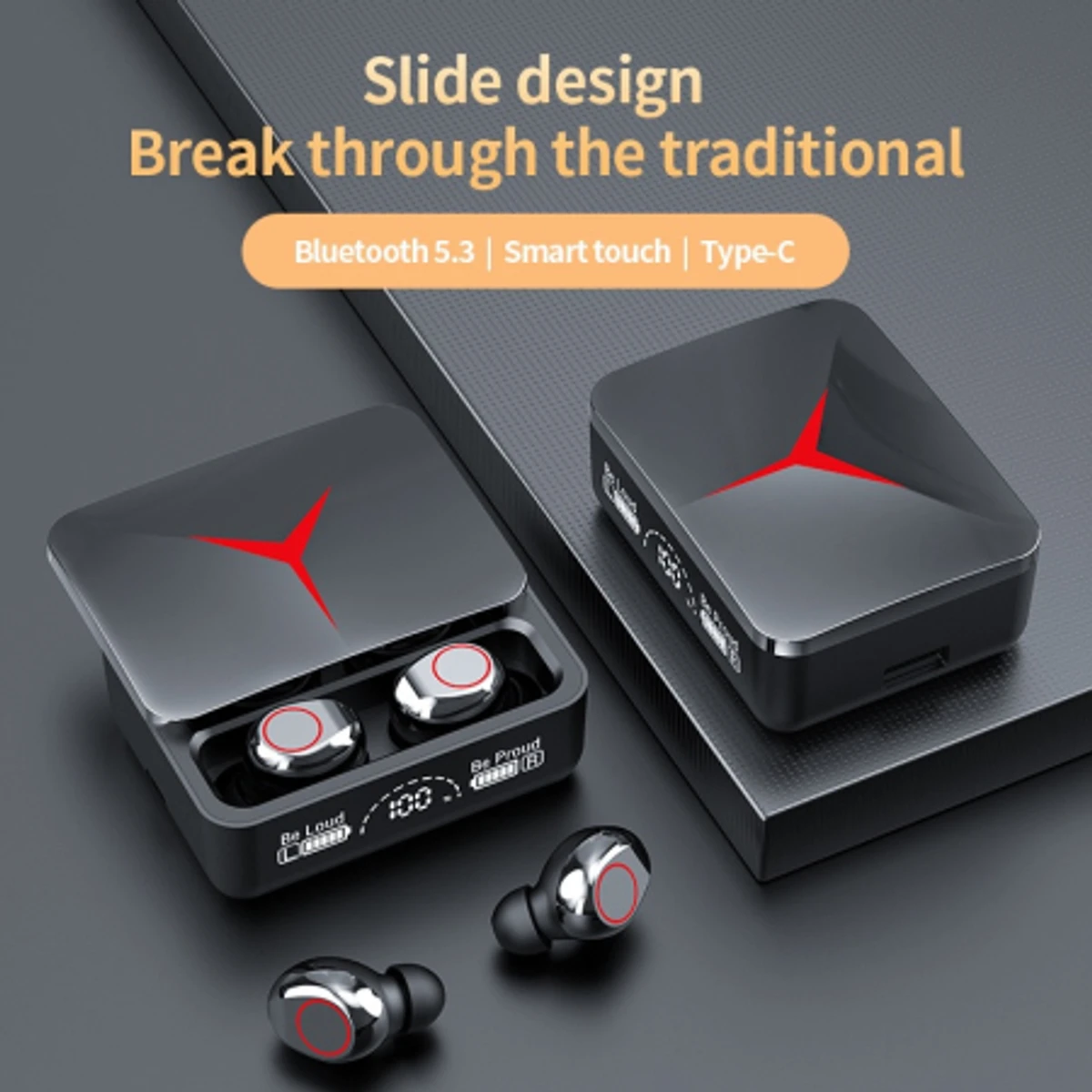 M90 Pro Tws Bluetooth 5.3 Headphones With Led Display