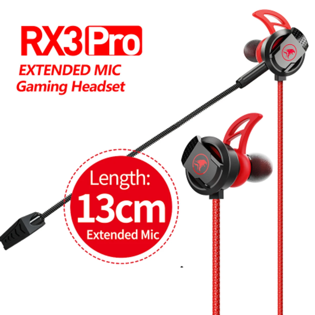 MOWI RX3 Gaming Earphone 3.5mm PC Gaming Headset Computer Headphones