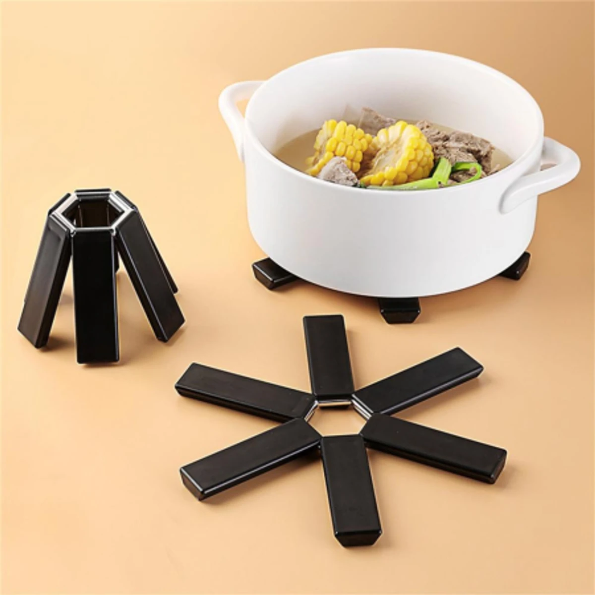 6 pcs Kitchen Daining Non-slip Folding Insulated Mat