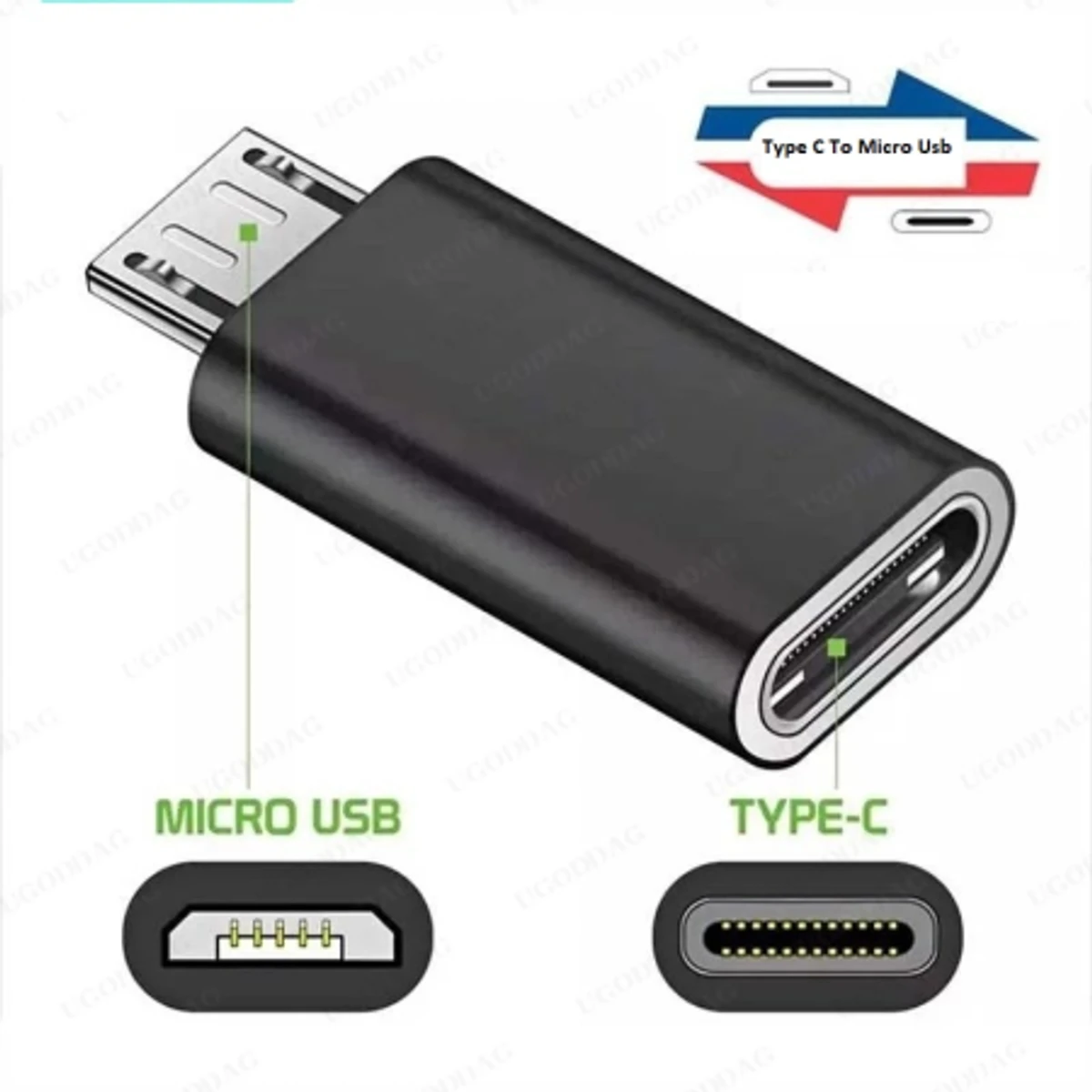 USB Type-C To Micro USB Charger Adapter