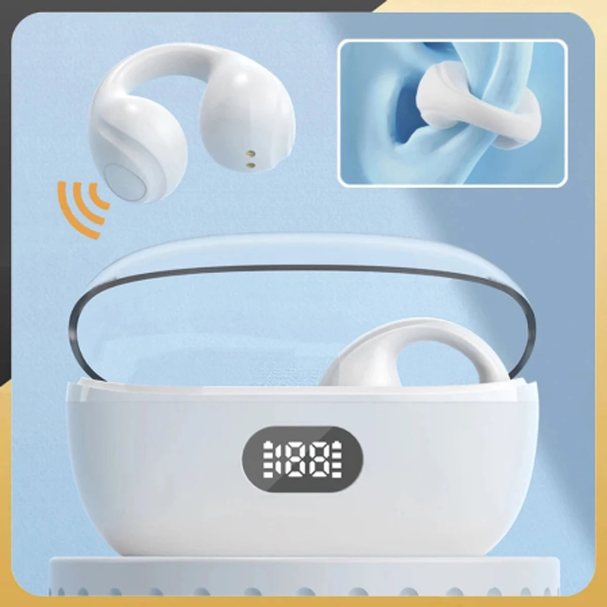 PQ3 Bone Conduction Wireless Bluetooth Earphones MINI TWS Ear Clip
